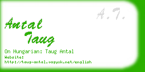 antal taug business card
